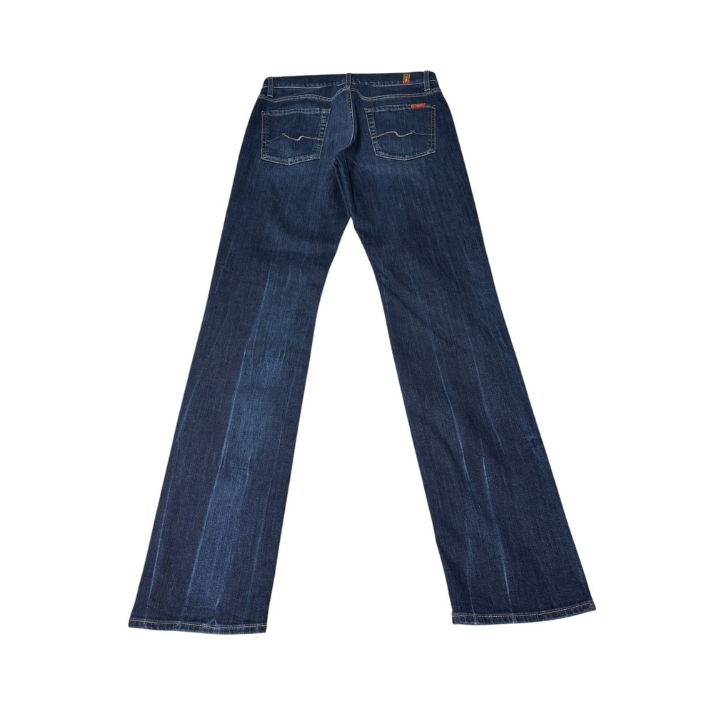 7 For All Mankind Slimmy Luxe Performance Mens Dark Wash Slim Fit Jeans  30X34 - Picture 8 of 14